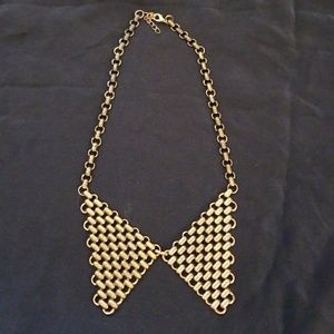 Brass collar necklace
